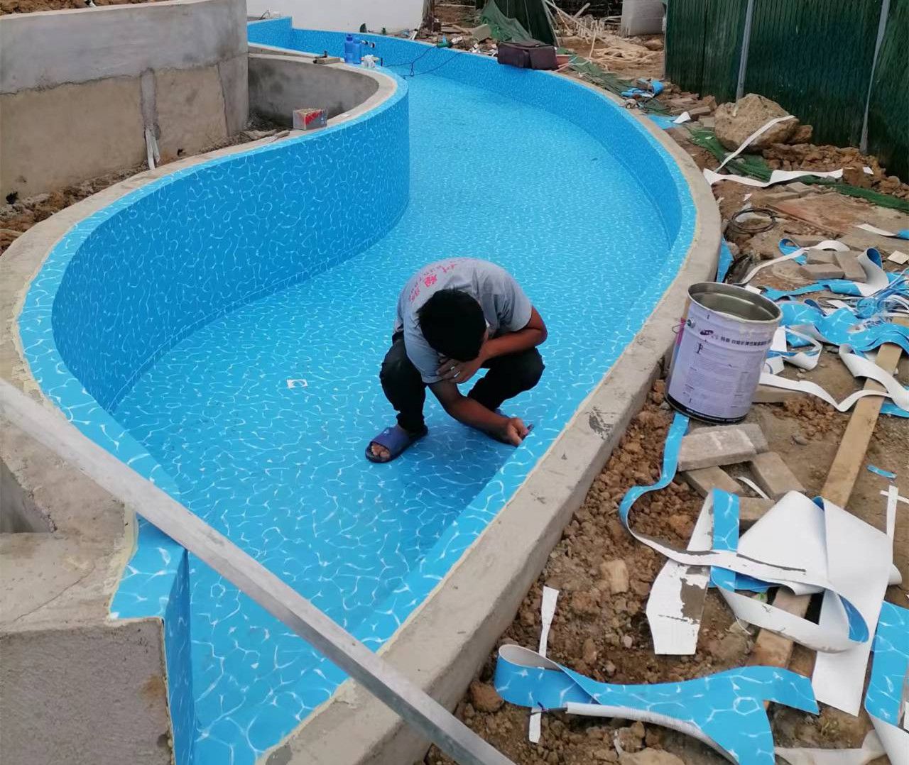 建造了一個養魚池，pvc防水膠膜材料怎么安裝呢